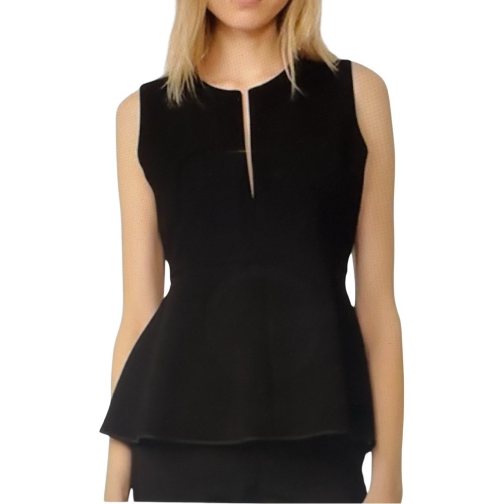 Theory Ralnaka Double Crepe Peplum Blouse